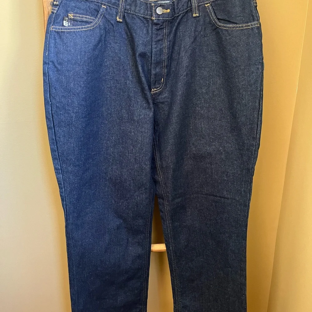 Helix Men's Relaxed Boot Cut Heavyweight Denim Jeans 38 x 30
